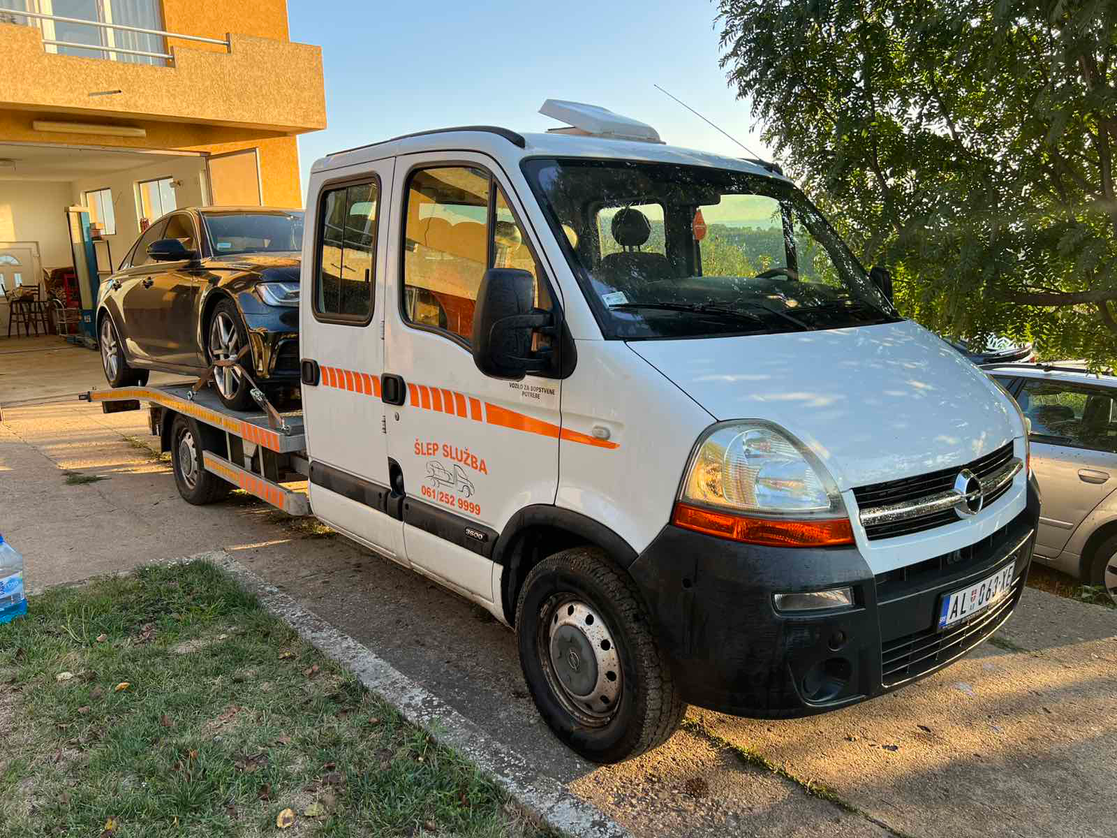 Šlep služba Aleksinac tokom intervencije